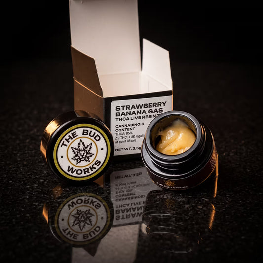 STRAWBERRY BANANA GAS THCA LIVE RESIN TEA EXTRACT